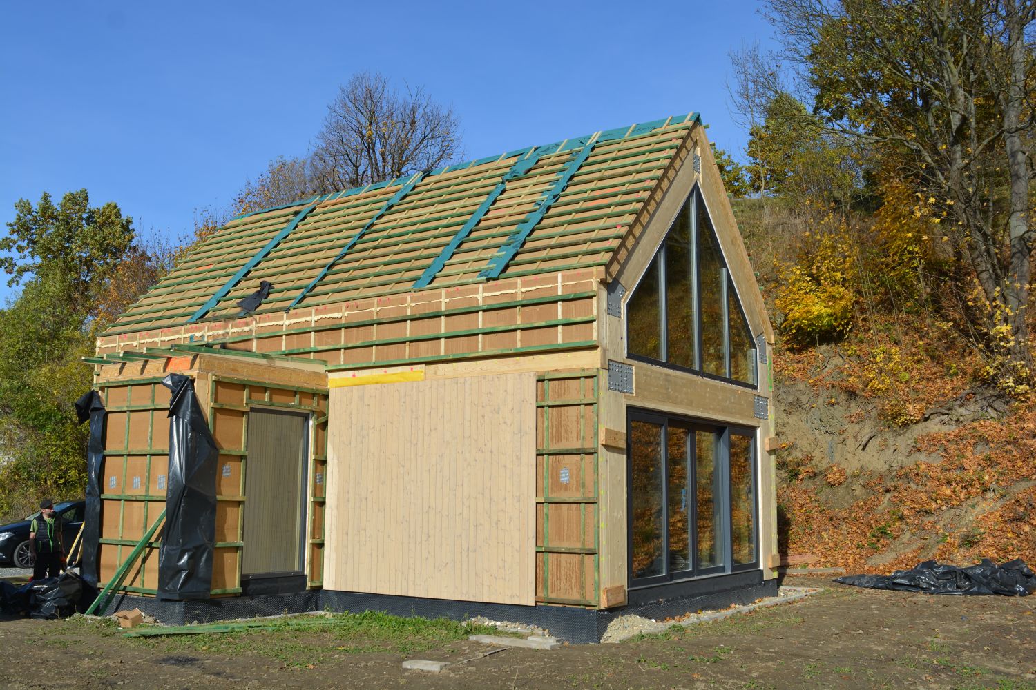 dom modułowy drewniany steico